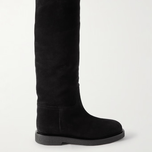 Legres Suede and Shearling Lined Knee High Boots - Picture 3 of 8